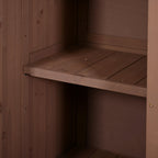 Potting Bench with Hutch, 65' H Solid Fir Wood Garden Workstation,