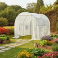 Outsunny 8.2x6.6x6.6ft Walk-in Tunnel Greenhouse Garden Warm House