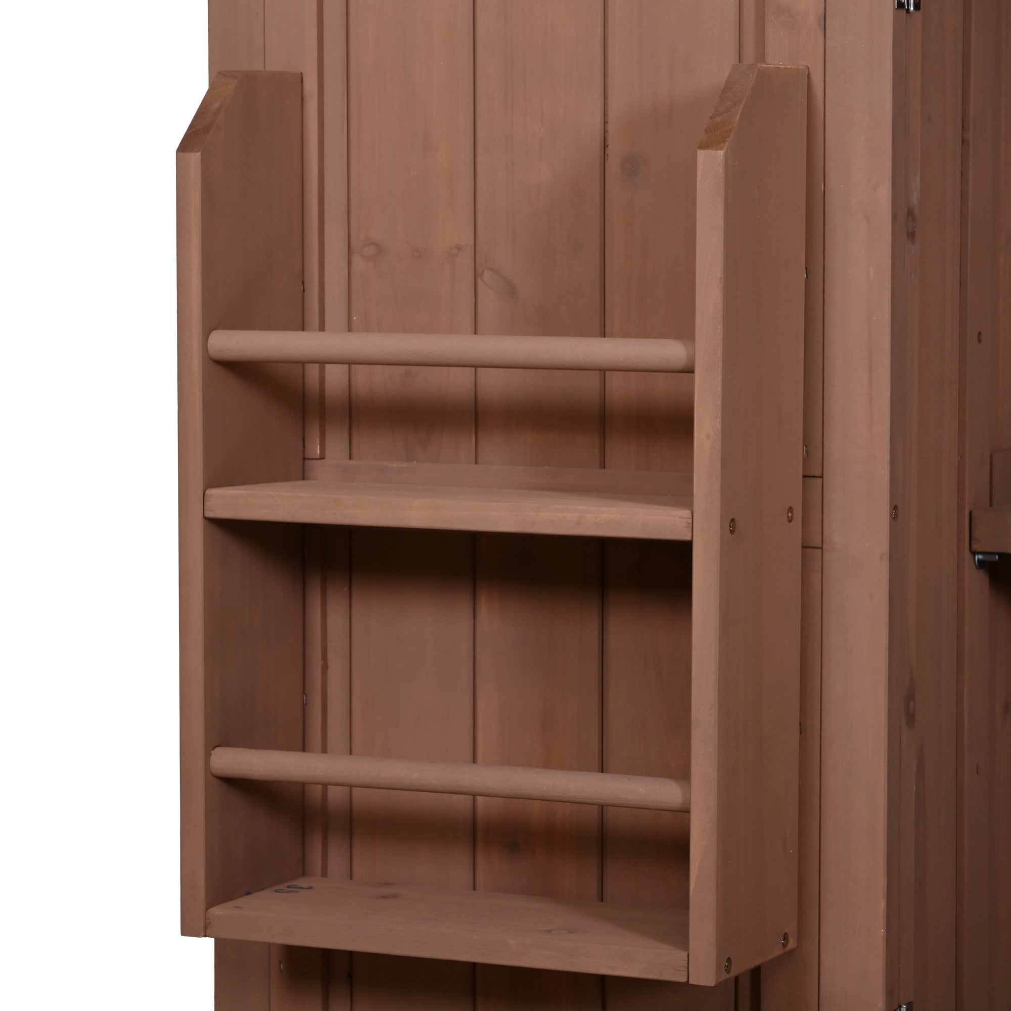 Potting Bench with Hutch, 65' H Solid Fir Wood Garden Workstation,