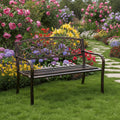 Gardeon Cast Iron Garden Bench - Bronze
