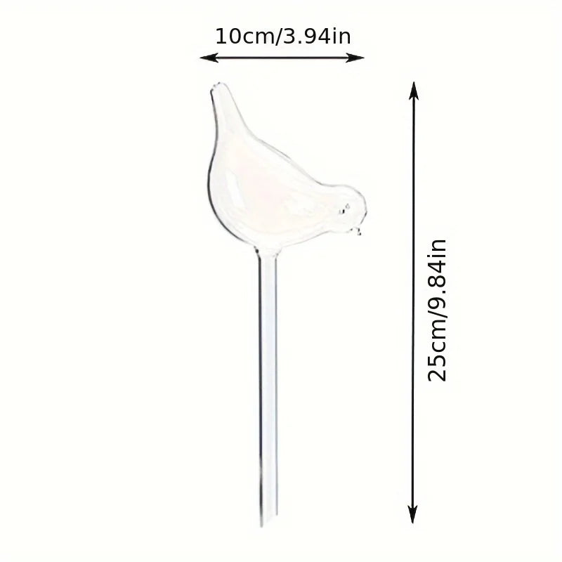 Bird-shaped self-watering globes
