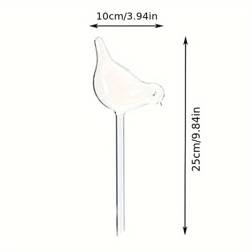 Bird-shaped self-watering globes