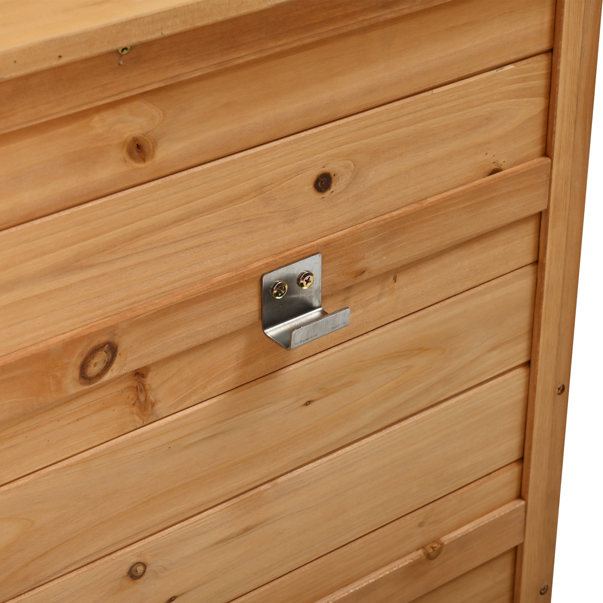 Large Garden Potting Bench with Lockable Wheel and Storage