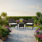 Home Garden Furniture Coffee Table Rattan Sofa Set