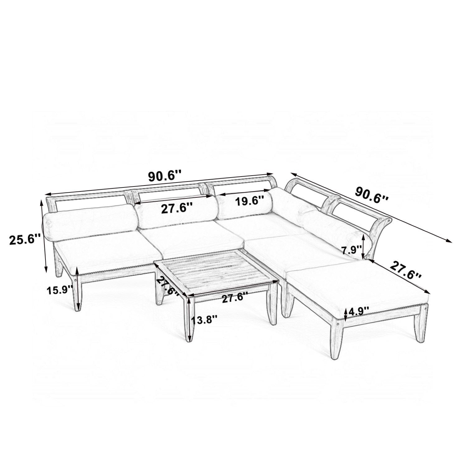 Patio Sofa Set